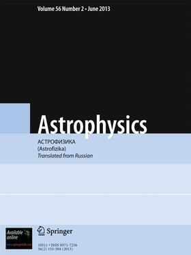 Editor-in-Chief: David M. Sedrakian |  Astrophysics | Zeitschrift |  Sack Fachmedien
