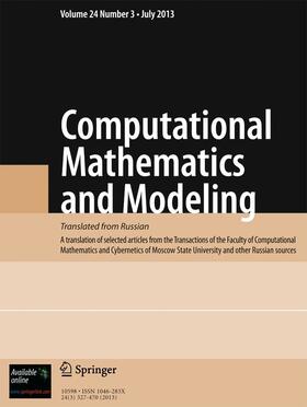 Editor-in-Chief: Vladimir Dmitriev |  Computational Mathematics and Modeling | Zeitschrift |  Sack Fachmedien