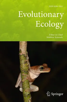 Editor-in-Chief: Matthew Symonds |  Evolutionary Ecology | Zeitschrift |  Sack Fachmedien