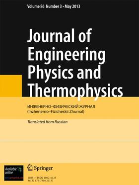 Editor-in-Chief: Oleg G. Penyazkov |  Journal of Engineering Physics and Thermophysics | Zeitschrift |  Sack Fachmedien
