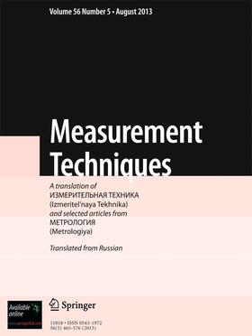 Editor-in-Chief: Sergey Golubev |  Measurement Techniques | Zeitschrift |  Sack Fachmedien