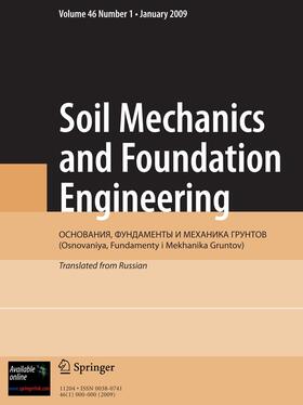 Editor-in-Chief: Viktor N. Razbegin |  Soil Mechanics and Foundation Engineering | Zeitschrift |  Sack Fachmedien
