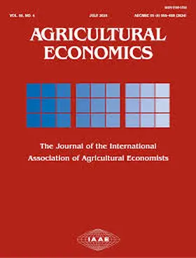  Agricultural Economics | Zeitschrift |  Sack Fachmedien