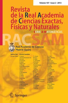  Revista de la Real Academia de Ciencias Exactas, Físicas y Naturales. Serie A. Matemáticas | Zeitschrift |  Sack Fachmedien