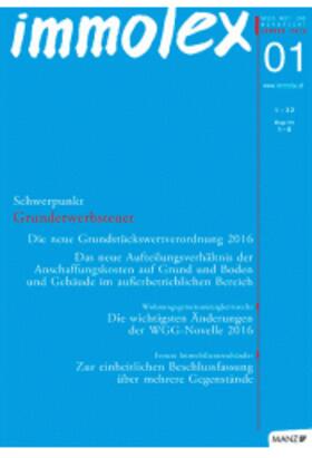 Herbert Rainer, Franz Pfiel, Helmut Böhm, Ernst Gall, Walter Stingl, Andrea Reiber |  immolex | Zeitschrift |  Sack Fachmedien