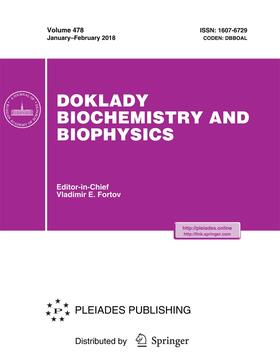 Doklady Biochemistry and Biophysics | Zeitschrift |  Sack Fachmedien