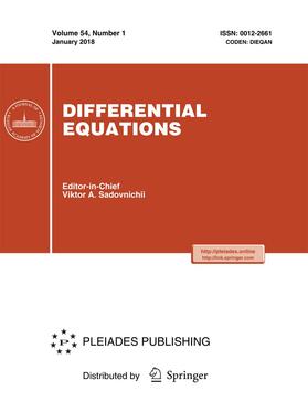 Editor-in-Chief: V A. Sadovnichii |  Differential Equations | Zeitschrift |  Sack Fachmedien
