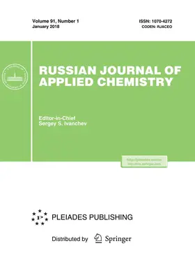 Editor-in-Chief: Sergey S. Ivanchev |  Russian Journal of Applied Chemistry | Zeitschrift |  Sack Fachmedien