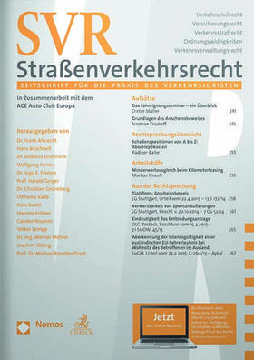 Straßenverkehrsrecht (SVR) | Nomos | Zeitschrift | sack.de
