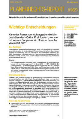 Planerrechts-Report | Ernst Vögel | Zeitschrift | sack.de