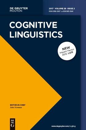 Editor-in-Chief: Newman, John / Divjak, Dagmar |  Cognitive Linguistics | Zeitschrift |  Sack Fachmedien