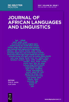 Journal of African Languages and Linguistics | De Gruyter | Zeitschrift | sack.de