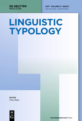 Linguistic Typology | De Gruyter | Zeitschrift | sack.de