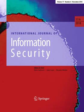 Editors-in-Chief: D. Gollmann / J. Lopez / M. Mambo |  International Journal of Information Security | Zeitschrift |  Sack Fachmedien