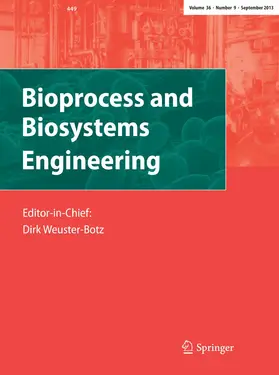 Editor-in-Chief: Dirk Weuster-Botz |  Bioprocess and Biosystems Engineering | Zeitschrift |  Sack Fachmedien