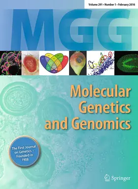 Chief Editor: Stefan Hohmann |  Molecular Genetics and Genomics | Zeitschrift |  Sack Fachmedien