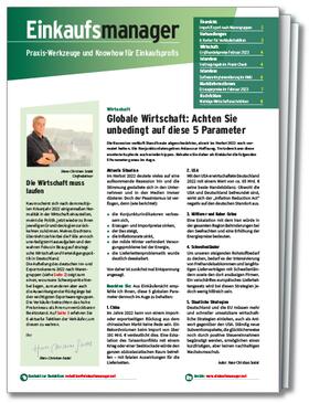  Einkaufsmanager | Zeitschrift |  Sack Fachmedien