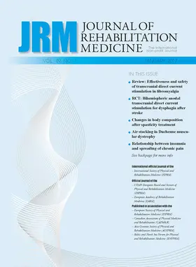 Journal of Rehabilitation Medicine (JRM) | Medical Journals Sweden | Zeitschrift | sack.de