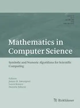 Editors-in-Chief: D. Wang / Z. Zheng |  Mathematics in Computer Science | Zeitschrift |  Sack Fachmedien