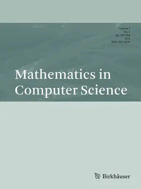  Mathematics in Computer Science | Zeitschrift |  Sack Fachmedien