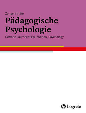  Zeitschrift für Pädagogische Psychologie | Zeitschrift |  Sack Fachmedien