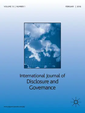  International Journal of Disclosure and Governance | Zeitschrift |  Sack Fachmedien