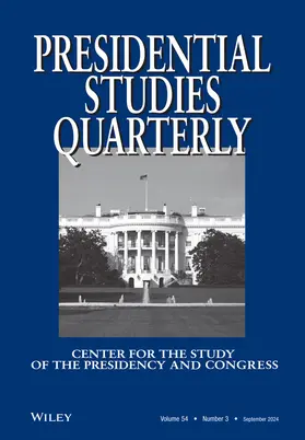  Presidential Studies Quarterly | Zeitschrift |  Sack Fachmedien