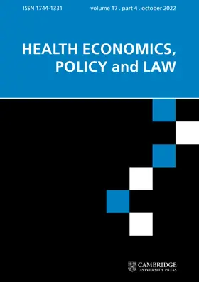  Health Economics, Policy and Law | Zeitschrift |  Sack Fachmedien