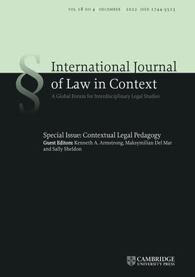  International  Journal of Law in Context | Zeitschrift |  Sack Fachmedien