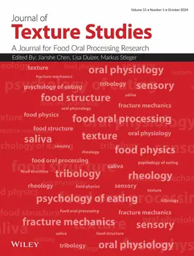  Journal of Texture Studies | Zeitschrift |  Sack Fachmedien