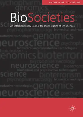 Editor: N. Rose / I. Singh / C. Waldby |  BioSocieties | Zeitschrift |  Sack Fachmedien