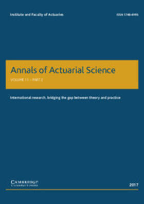 Annals of Actuarial Science | Cambridge University Press | Zeitschrift | sack.de