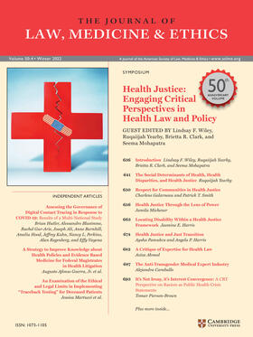  Journal of Law, Medicine & Ethics | Zeitschrift |  Sack Fachmedien