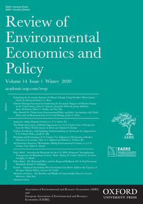  Review of Environmental Economics and Policy | Zeitschrift |  Sack Fachmedien