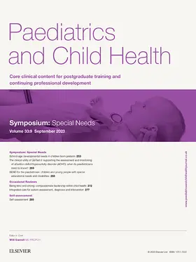  Paediatrics and Child Health | Zeitschrift |  Sack Fachmedien