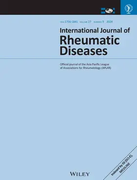  International Journal of Rheumatic Diseases | Zeitschrift |  Sack Fachmedien