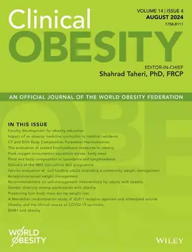  Clinical Obesity | Zeitschrift |  Sack Fachmedien