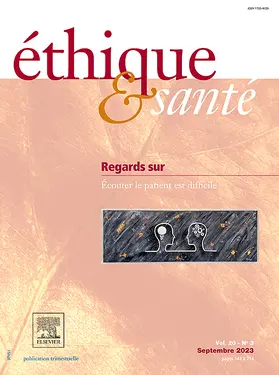 Editor-in-chief: Alain de Broca, Catherine Draperi |  Ethique & Sante | Zeitschrift |  Sack Fachmedien