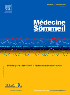  Medecine du Sommeil | Zeitschrift |  Sack Fachmedien