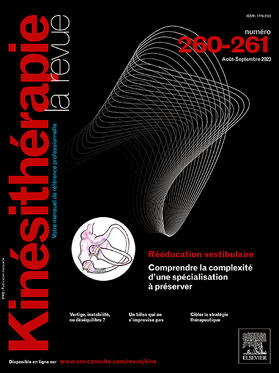 Kinesitherapie, La Revue | Elsevier Masson | Zeitschrift | sack.de