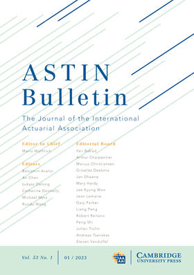  ASTIN Bulletin: The Journal of the IAA | Zeitschrift |  Sack Fachmedien