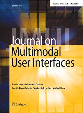 Editor-in-Chief: Jean-Claude Martin |  Journal on Multimodal User Interfaces | Zeitschrift |  Sack Fachmedien