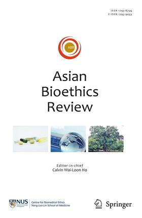 Editor-in-Chief: Calvin W.-L. Ho |  Asian Bioethics Review | Zeitschrift |  Sack Fachmedien