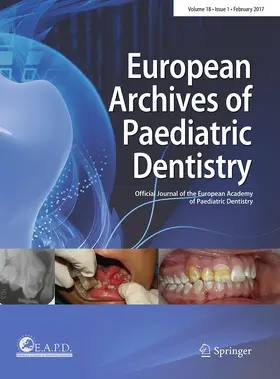 Editor-in-Chief: Jack Toumba |  European Archives of Paediatric Dentistry | Zeitschrift |  Sack Fachmedien