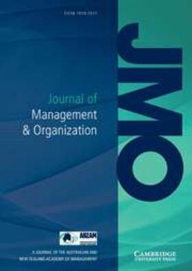  Journal of Management & Organization | Zeitschrift |  Sack Fachmedien