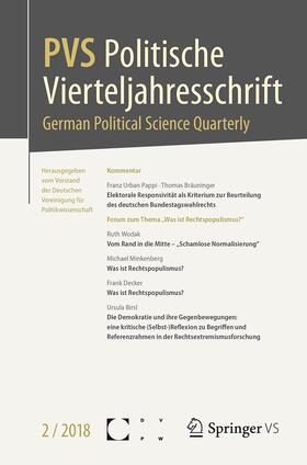  Politische Vierteljahresschrift | Zeitschrift |  Sack Fachmedien