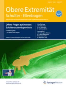 Schriftleitung: H. Lill / L.P. Müller / M. Scheibel |  Obere Extremität | Zeitschrift |  Sack Fachmedien