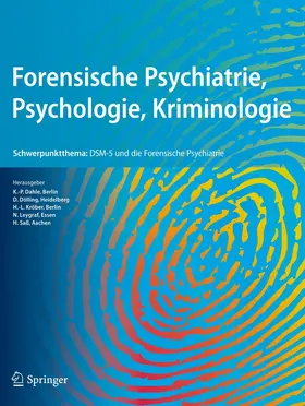  Forensische Psychiatrie, Psychologie, Kriminologie | Zeitschrift |  Sack Fachmedien