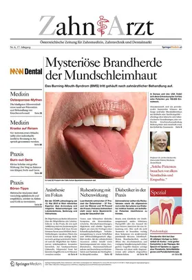  Zahn Arzt | Zeitschrift |  Sack Fachmedien