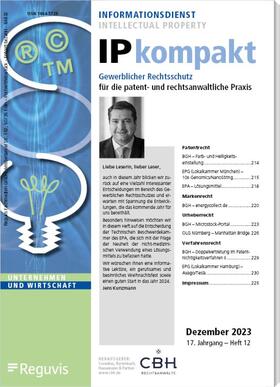  IP Kompakt | Zeitschrift |  Sack Fachmedien